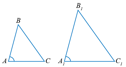 Второй признак подобия треугольников