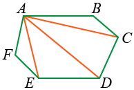 сумма внутренних углов многоугольника