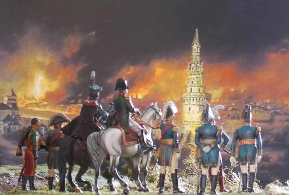 Наполеон и сожженная Москва