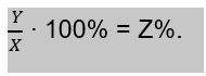 формула процента соотношения двух чисел