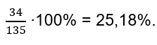 пример вычисления соотношения чисел