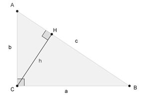 треугольник с прямым углом С